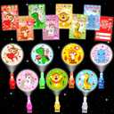 28 Pack Valentines Day Gifts for Kids Finger Lights Toys with Valentines Day Cards for Kids School, Class Valentine Exchange Cards Valentine Party Favors for Boys Girls