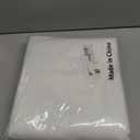 GFCC 8FTX10FT White Backdrop Background for Photography Photo Booth Backdrop for Photoshoot Background Screen Video Recording Parties Curtain