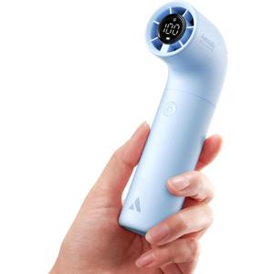 Aecooly Portable Handheld Fan, Powerful Turbo Mini Fan, 16500 RPM High Speed Aero, 14H Max Cooling Time, 5 Speeds Pocket Rechargeable Personal Small Travel GIfts for Women Men -Blue