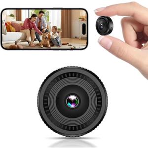 HsiaoPun 4K Home Security Camera with Night Vision, 140 Wide Angle, Motion Detection, Indoor WiFi Camera for Baby/Pet/Dog