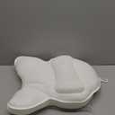 Poemland Extra Thick Large Bath Pillow with Neck,Back,Head Support for Bathtub, Spa, Soaking White(19''x15'')