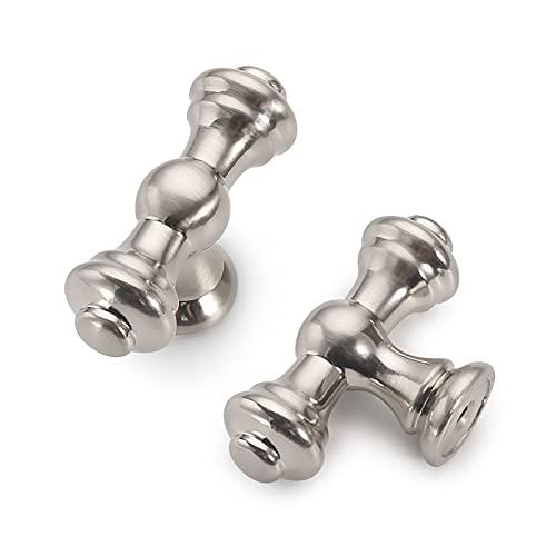 Asidrama 18 Pack Brushed Satin Nickel Kitchen Cabinet Knobs Dresser Knobs Drawer Knobs Cabinet Hardware Zinc Knobs for Dresser Drawers