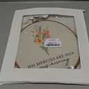 Wildflower Christian Wall Art, 10×10 Inch Bible Verse Framed Canvas Round Wall Decor, Scripture Botanical Floral Printing, Religious Wall Hanging Circle Art For Home Living Room Bedroom(A07)