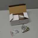 newliplace 1 Pack Glass Door Knobs Interior Mortise Lock Replacement Set with Spindle, Vintage Crystal Door Knobs for Replacing Broken Old Antique Lock Sets on Interior Door, Antique Brass Finish