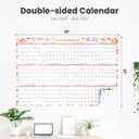 EYROZILL 2025-2027 Dry Erase Wall Calendar, 48"x32" Large Monthly Planner for Home, Office & Classroom, Academic Year Whiteboard with Markers & Eraser (July 2025 - June 2027)