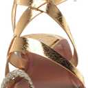 Franco Sarto Women's Ina Strappy Sandal Flat (Beige)