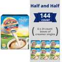 Land O Lakes Mini Moos Half & Half Creamer Singles, Shelf-Stable, 24 Count (Pack of 6) (EXP 03/30/26)