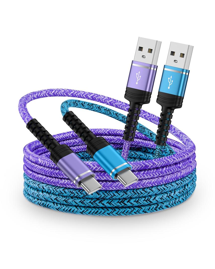 Samsung S25 Ultra USB Type C Charger Cord, 10FT Long USB A to USB C Cable Fast Charging for Samsung Galaxy A25/ A26/ S25Ultra/ S24/ S23/ A56/ A55/ A54/ A16/ A15/ A14/ Note 20/ Z Fold 6/ Z Flip 6, Pixel 9Pro