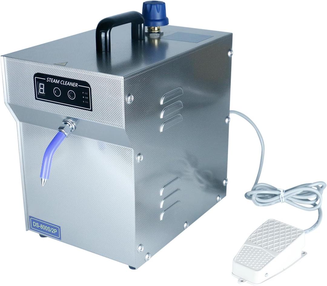 Jewelry Steam Cleaner Machine Professional for Ring Watch 1200W Commercial Jewelry Steamer High Pressure for Diamond Gold Silver 2L Stainless Steel Automatic Cleaning Steaming for Sunglass Scalpel