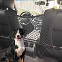 Dog Car Net Barrier, 20 inches* 11.8 inches Stretchable Pet Barrier, Easy Install for Cars SUVs, Keep Pet Dogs in The Back Seats