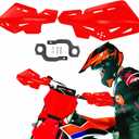 Universal 7/8" 22mm and 1 1/8" 28mm Handle Bar Hand Guards Nylon Bracket for Dirt Bike Motocross ATV for SX SXF EXC XCW-Red