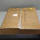 Under Desk Printer Stand, 20 Inches Deep Large Printer Table with Height Adjustable Storage Shelf, 2 Tier Rolling Printer Cart with Wheels for Home Office - Rustic Brown