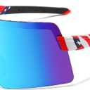 OMEKOL Two Sizes For Adults and Youth Polarized Sunglasses Men Women Outdoor Sport Baseball Glasses UV400 Cycling Eyewear