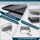 XCBYT 2019-2024 RAV4 Window Shades - Switch Between Total Blackout & Bug-Free Ventilation Car Window Covers | Reflective Silver 99% UV Heat Shield Breathable Mesh Side Window Sun Shade (4 PCS)