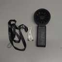 JISULIFE Handheld Fan Life7  Ultimate Flexibility: Wide & Strong Airflow, 19.5H Max Cooling, 5000mAh Rechargeable, 5-Speed, LED Display, 3 IN 1 Portable Fan for Travel, Concerts, Sports Events(Black)