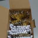 120 Pcs Gold Plastic Silverware,Gold Plastic Utensils with White Beads Handle,Fancy Disposable Cutlery Set Include 40 Forks 40 Knives 40 Spoons for Party & Wedding, White Beads