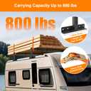 Trailer Ladder Rack, Adjustable Roof Rack for Open/Enclosed Trailers