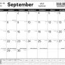 Jumbo Jewish Calendar 5786: 2025-2026