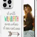 Hungo Compatible for iPhone 15 Pro Case Christian Bible Verses Cute Clear Design, Girly for Women Girls Transparent Religious Religion