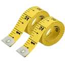 Pack of 2 Fabric Tape Measure, Measuring Tape for Body |Soft Measuring Tape for Sewing Cloth & Weight Loss Medical Body Measurement Nursing Craft 60 inch,150 cm (Yellow)