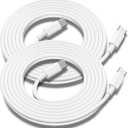 USB C to USB C Charging Cable for Apple 2Pack 10ft,Long Type C to C Fast Charger Cord for iPhone 15/16,15/16 Pro,15/16 Plus,15/16 Pro Max, for MacBook Pro/Air, for IPad Air 4/5/Mini 6/Pro 12.9/11 60W (White)