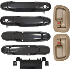 Set of 7 Door Handles Kit for Toyota Sienna 1998 -2003, Replace# 80850 80357 80359 80533 80504 79600 Front Rear Left Driver / Right Passenger Side Exterior Interior Door Handles & Tailgate Handle