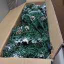 HOLLO STAR 7.5 ft Prelit Christmas Tree with 304 LED Lights, App Control, Slim Pencil Christmas Tree, Multi-Color RGBW Lights, 950 Flocked Frosted Tips, Xmas Tree, 72 Pine Cones, for Home, Party