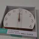 La Crosse Technology 12" Sierra Wood Quartz Analog Wall Clock - White - 404-3630B