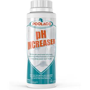 POOLACC pH Increaser for Hot Tub & Spa, Raises pH and Total Alkalinity, Spa Maintenance Chemicals to Bring TA & pH Levels Up, Fast Acting pH Booster Works with Any System, 16 oz