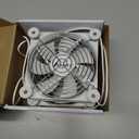 ANEXT, 120mm USB Computer Fan White, 120mm Fan, Silent Fans for Receiver DVR PlayStation Xbox Computer Cabinet Cooling, 2 in 1 Packs White
