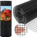 Thinkahead Black Hardware Cloth 1 inch 24x50 ft PVC Coated Wire Mesh Roll
