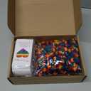 Mindsoft 200 Sets Pride Party Favors Lgbt Gay Emotional Cheer Support Gift Pocket Hug Gift Cute Hand Crocheted Rainbow Heart Pocket Hug Inspirational Card and Bag Pride Month Gifts for Adult Friend