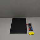 Double-Sided White Board 12x9 inch - Ultra-Thin 0.3" Portable Dry Erase Board with 3 Markers & Anti-Ghosting Surface | Magnetic-Ready | Foldable for Office, School, Travel, Homeschool (Black)