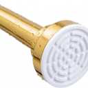 Ausemku Shower Curtain Rod Tension - 32-80 Inch Never Rust Non-Slip Spring Tension Curtain Rod No Drilling Stainless Steel Curtain Rod Use Bathroom Kitchen, Gold