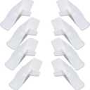 Wadoy RV Gutter Spouts with Extensions, RV Rain Gutter Spouts 4R & 4L White