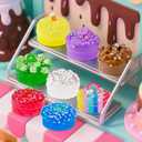 Slime Variety Pack Different Textures, 8 x 100ml Slimes Kit Includes Rainbow Cloud, Butter, Clear, Glow in The Dark Slime, Slimes Party Favors for Kids, Birthday Easter Halloween Boys & Girls Gift