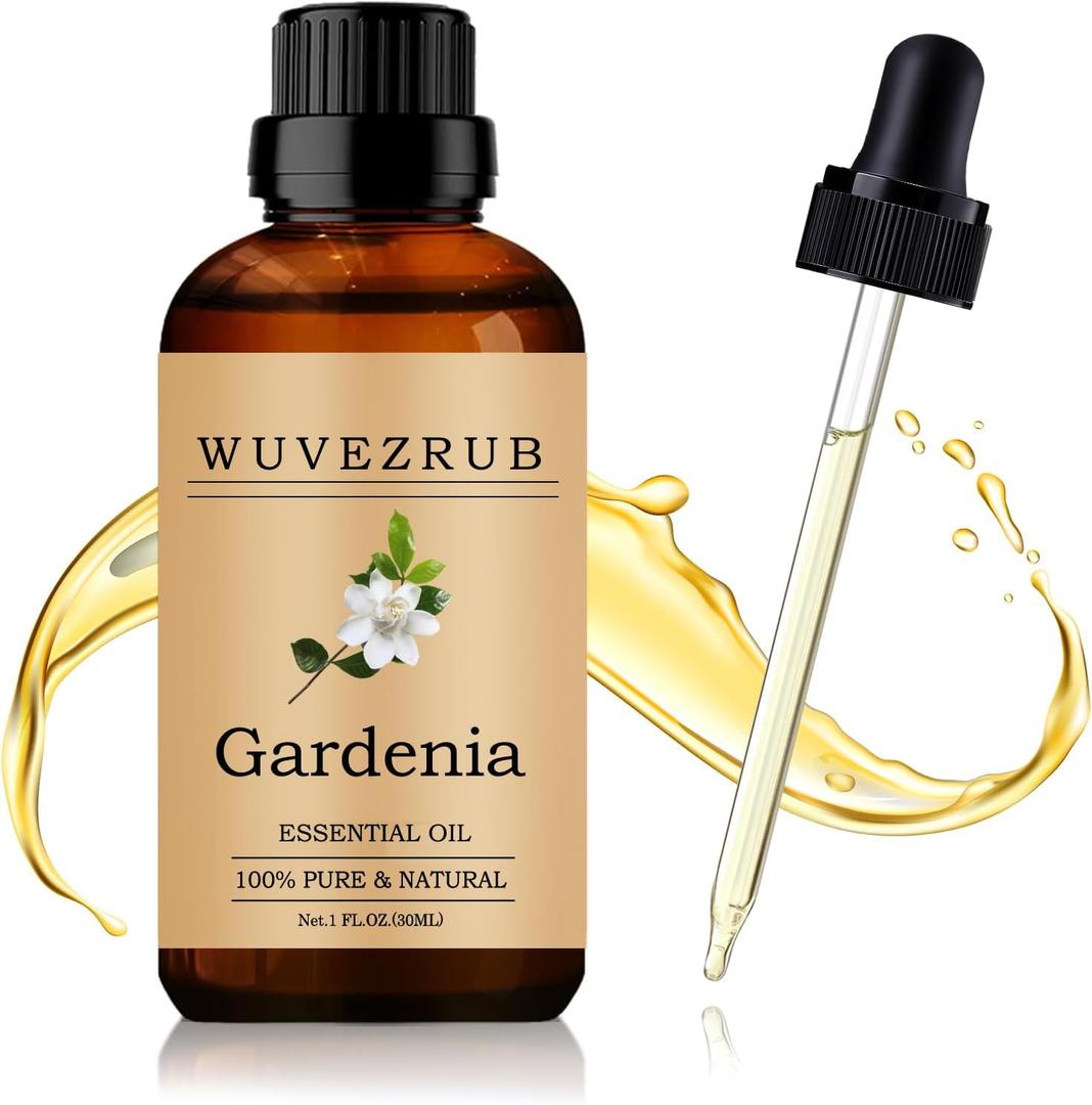 Gardenia Essential Oil 30ML - 100% Pure and Natural Oils for Aromatherapy Diffuser - 1 Fl Oz/Gardenia