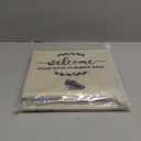 Premium Linen Look Foldable Shoe Cover Bin, Indoor Real Estate Bootie Box, Open House Supply w/ 10 Pair Shoe Covers and Please Use Shoe Covers Double Sided Door Hanger; Linen Bin w/10 Pair Shoe Covers