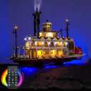 LED Lighting Compatible with Lego 21356 River Steamboat, RC Light Kit Compatible with Lego Ideas 21356, NOT Included The Model Set - JUST Lights