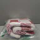 CozeCube Bath mats for Bathroom Non Slip, Fluffy Absorbent Microfiber Bath mat Washable, Aesthetic Bathroom Rugs, Large Christmas Red Checkered Bath mat, Christmas Red, 36" x 24"