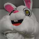 Easter Bunny Mascot Costume Rabbit Cartoon Fancy Party Dress Performance Suit Adult, As Picture, One Size