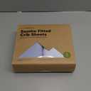 KeaBabies 2-Pack Organic Crib Sheets for Boys, Girls - 52x28 Fitted Crib Mattress Sheet Neutral, Breathable Jersey Cotton Cover for Baby Bed, Toddler Mattress, Soft & Cute Prints (Blue Flax)