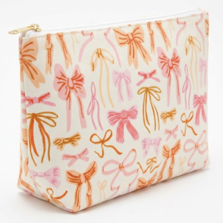 Bow-Pattern Cosmetic Organizer for Girls & Women: Keep Beauty Essentials Tidy & Stylish