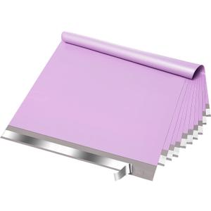 Fuxury Large Poly Mailers 24x24 Inch 100Pcs, Waterproof Shipping Bags for Clothing, Strong Adhesive Shipping Envelopes for Small Business Suppliers, Self Seal Mailers Poly Bags Mailing Bags Purple