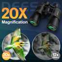 20x52 Binoculars for Adults High Powered - HD Large View Binoculars with Low Light Vision - Professional Binocular for Bird Watching Hunting Travel Cruise Outdoor Sports - Gifts for Women
