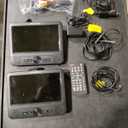 FANGOR 7.5 Inch Dual Portable DVD Player for Car, Car DVD Player Dual Screen Play a Same or Two Different Movies with Headrest Strap, Support Last Memory, AV Out/in, USB/SD Card, All Regions