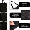 2 PCS Hanging Enamel Pin Display with 5 Loose-Leaf Board Pieces Removable Pins Board Panels at Least 210 Pins Pin Display Board for Brooch Necklaces Rings Women Girls