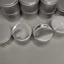 DINGPAI Candle Tin 8oz, Candle Containers for Candle Making, 12 Piece (Silver Color)