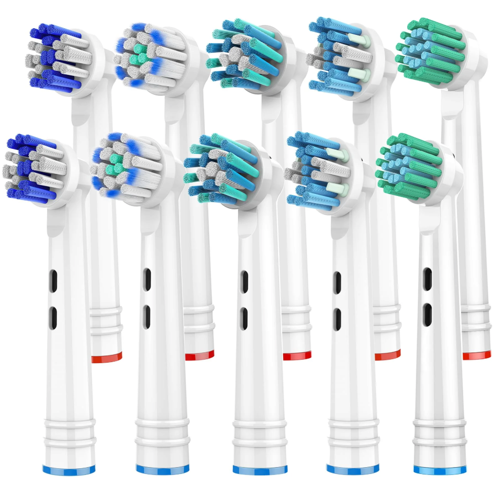 Replacement Toothbrush Heads for Oral B Braun, 10 Pack Professional Electric Toothbrush Heads, Precision Clean Brush Heads Refill Compatible with Oral-B 7000/Pro 1000/9600/ 5000/3000/8000 