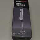 Bonsenkitchen Rechargeable Milk Frother with Stand, 3-Speed Handheld Coffee Frother, Dual Spring Whisk Electric Hand Frother Wand Drink Mixer for Matcha Lattes Cappuccino, Kitchen Gifts (Silver)